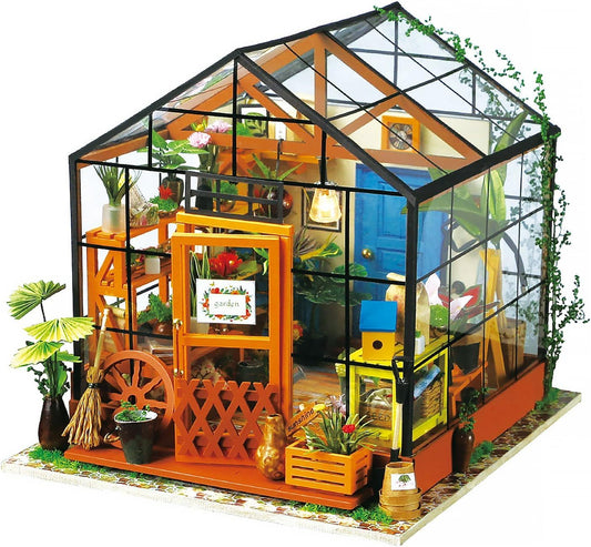 ROBOTIME DIY Miniature Dollhouse Kits Wooden Dollhouse Model