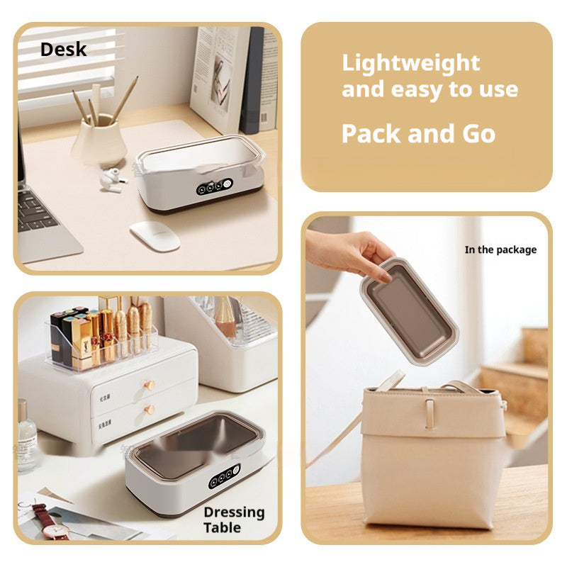 Ultrasonic Cleaner for Glasses, Jewelry, Makeup Brushes - Professional Home Use