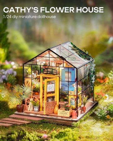 ROBOTIME DIY Miniature Dollhouse Kits Wooden Dollhouse Model
