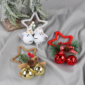 Five-pointed Star Bell Accessories Pendant Tree Ornament For Party DIY
