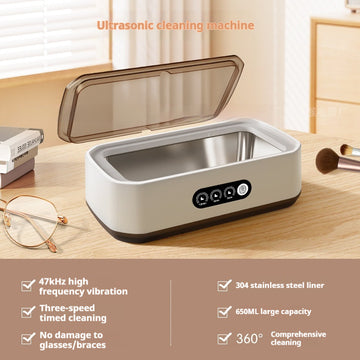 Ultrasonic Cleaner for Glasses, Jewelry, Makeup Brushes - Professional Home Use