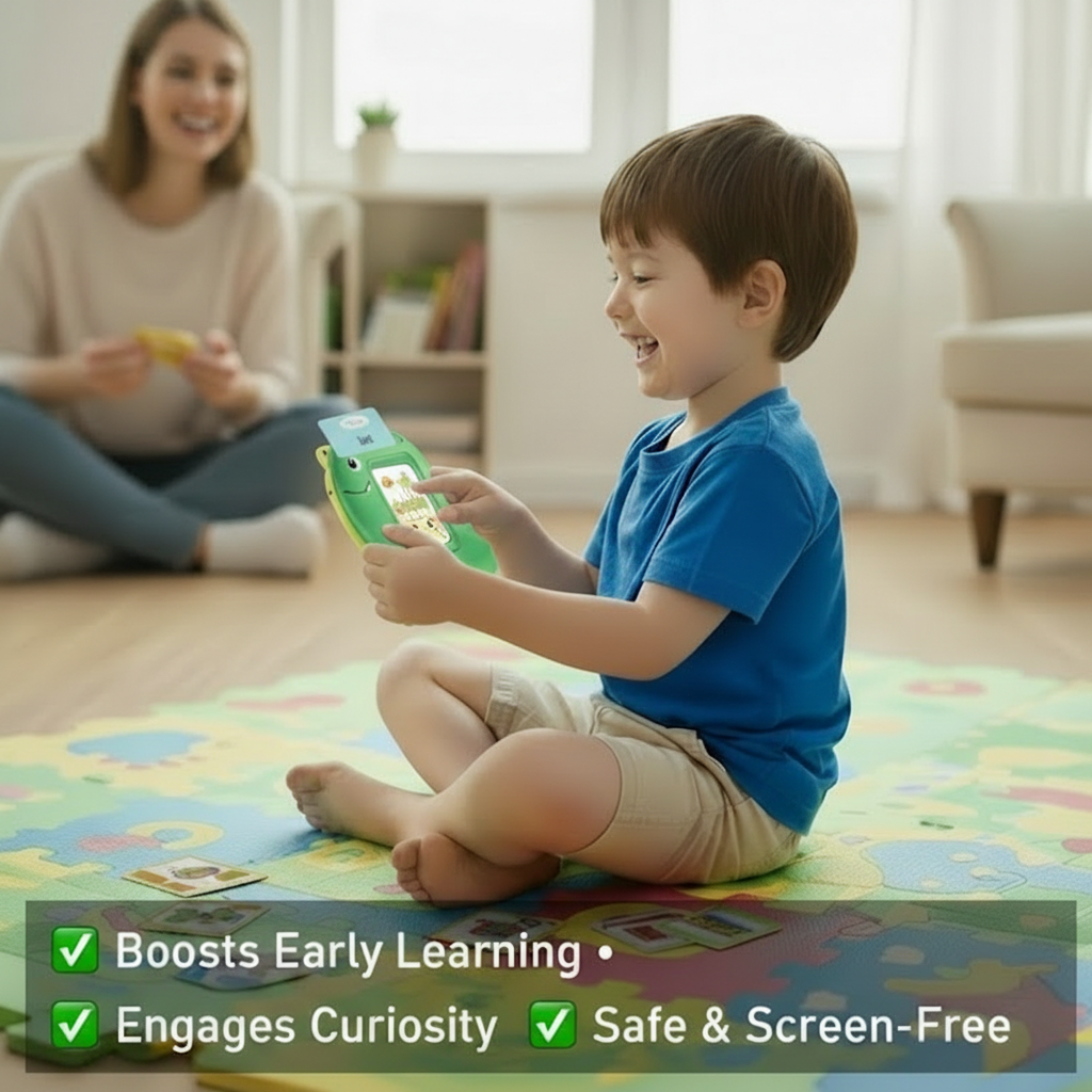 Little Dinosaur Toddlers Flash Card Learning Machine - Montessori Toy